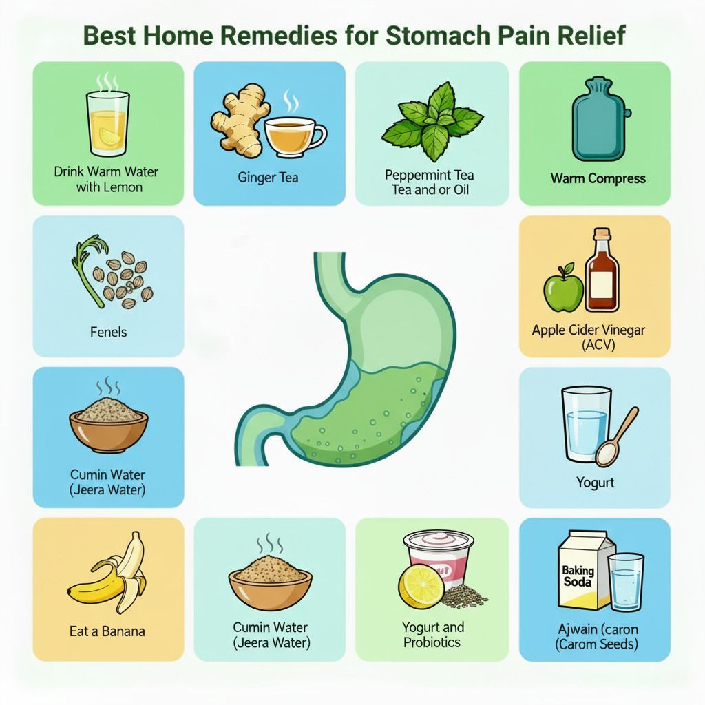 Home Remedies for Stomach Pain Relief