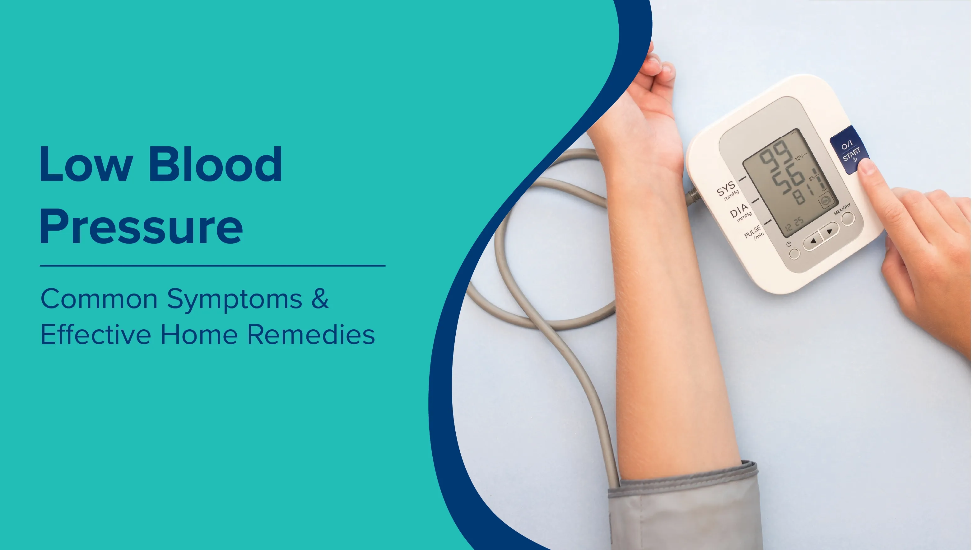 Home Remedies for Low Blood Pressure (Hypotension): Causes, Symptoms & Blood Tests