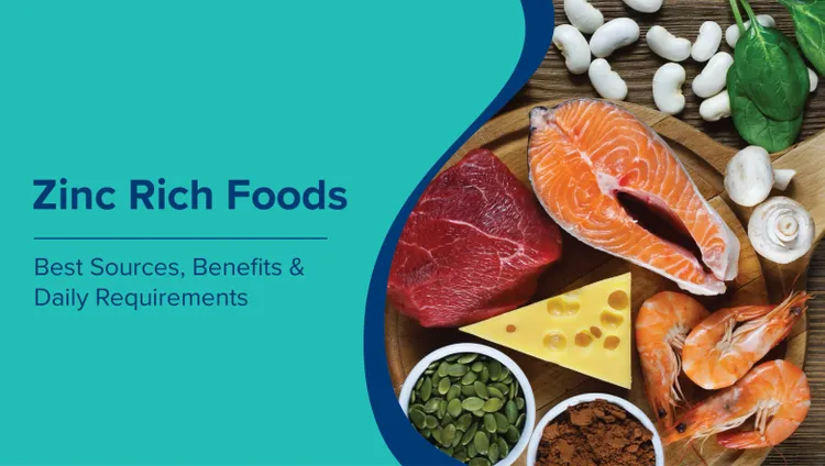 जिंक युक्त खाद्य पदार्थ (Zinc Rich Foods in Hindi): सर्वोत्तम स्रोत, लाभ और दैनिक आवश्यकताएं